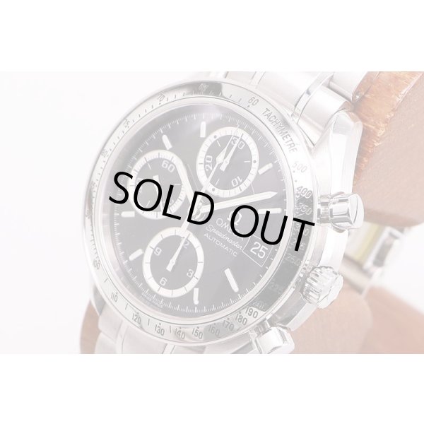 オメガ　スピードマスターデイト　３５１３．５６　黒文字盤　銀輪　サイド拡大