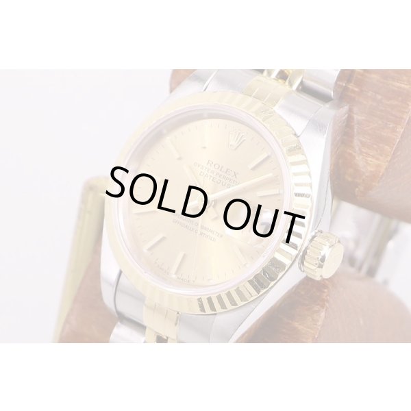 ロレックス　６９１７３　Ｓ９０７６４２　金文字盤　サイド拡大