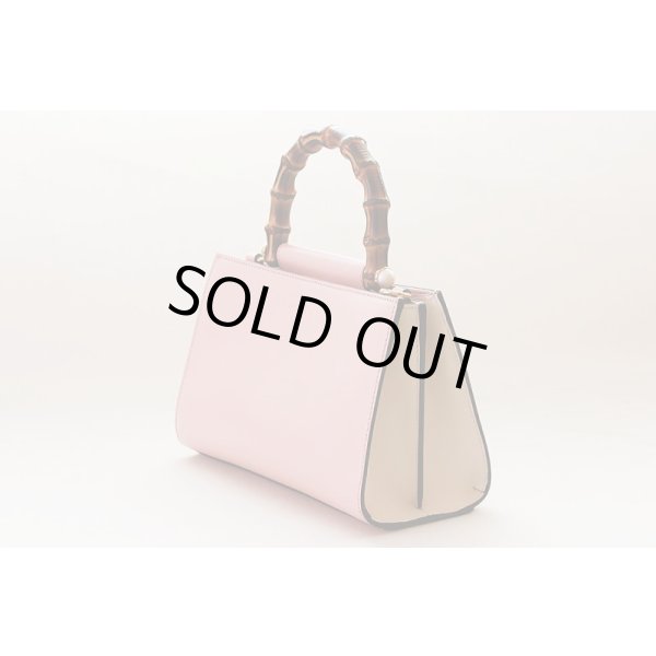 グッチ　バンブーニムフェア2WAYハンドバック 470271 520981 ピンク　サイド