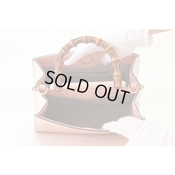 グッチ　バンブーニムフェア2WAYハンドバック 470271 520981 ピンク　中身