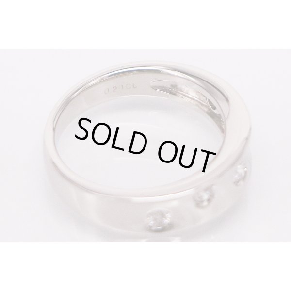 ミキモト　PT950 ダイアイリリング 0.20ct 8.70g　刻印(2)