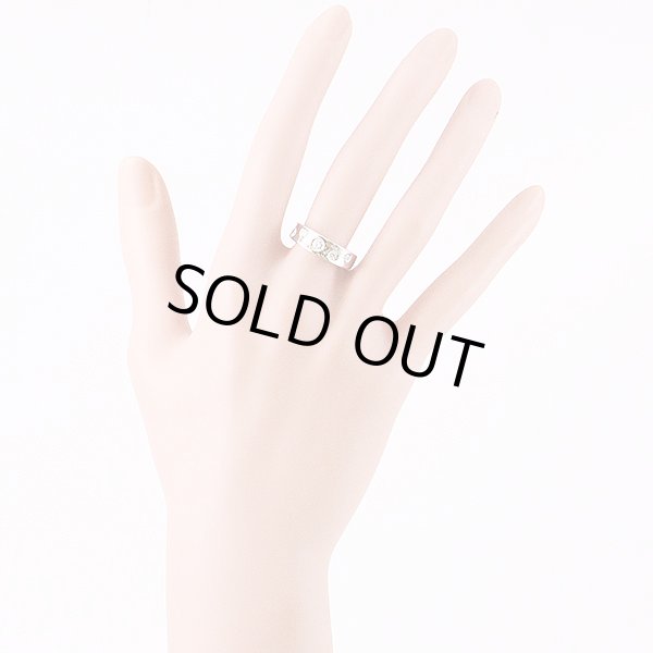 ミキモト　PT950 ダイアイリリング 0.20ct 8.70g　装着イメージ