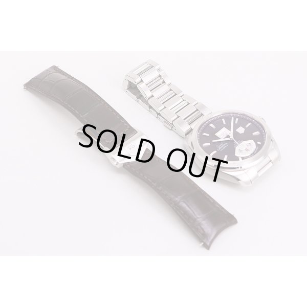 タグホイヤー　グランドカレラＧＭＴ　ＷＡＶ５１１３　茶文字盤　替えベルト