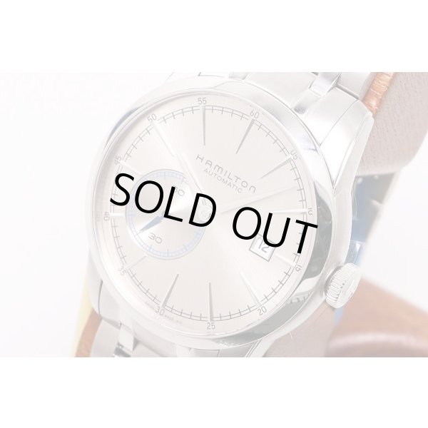 ハミルトン　レイルロード　Ｈ４０５１５０　銀文字盤　サイド拡大