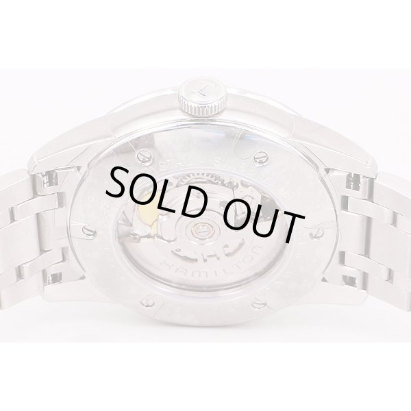 ハミルトン　レイルロード　Ｈ４０５１５０　銀文字盤　裏面拡大