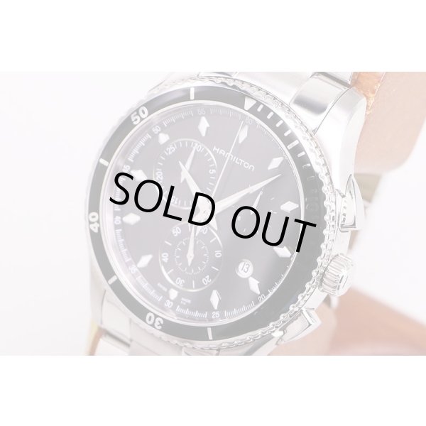 ハミルトン　カーキ　ジャズマスター　クロノ　Ｈ３７５１２０　黒文字盤　サイド拡大