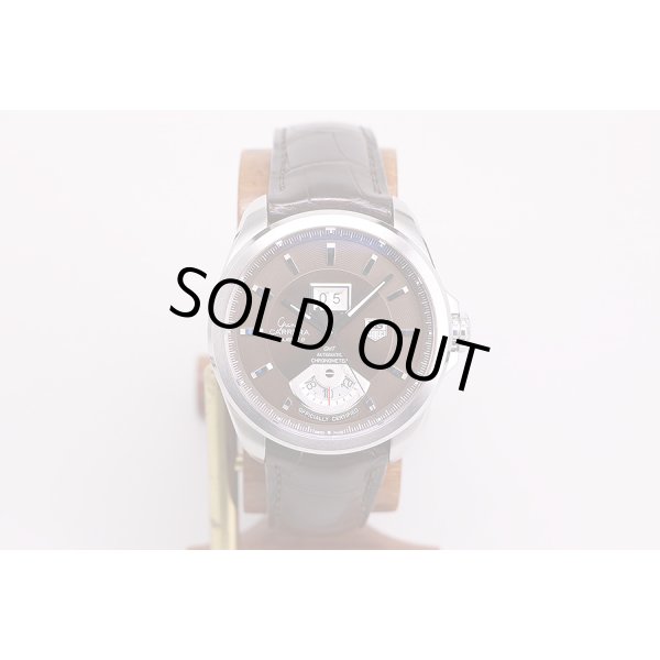 タグホイヤー　グランドカレラＧＭＴ　ＷＡＶ５１１３　茶文字盤　革ベルト装着　表面