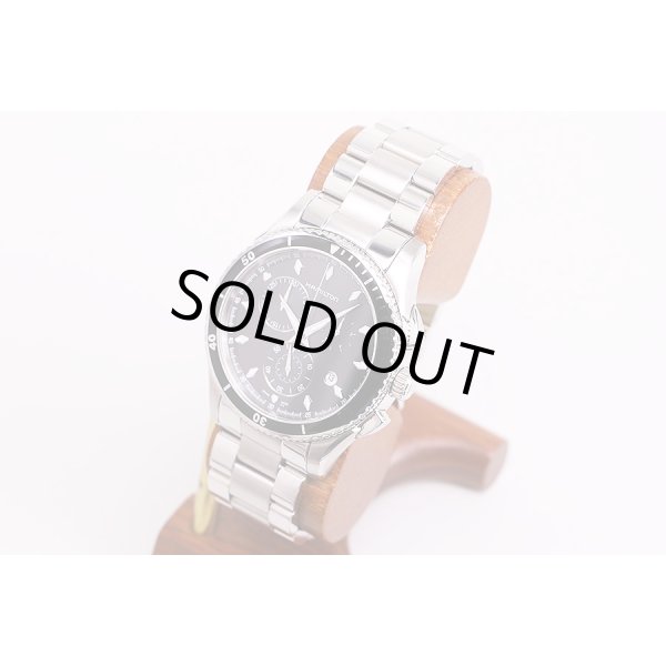 ハミルトン　カーキ　ジャズマスター　クロノ　Ｈ３７５１２０　黒文字盤　サイド