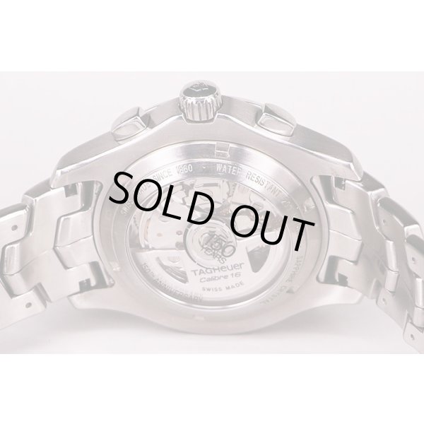 タグホイヤー　リンク　クロノ　ＣＪＦ２１１Ｋ　黒シェル文字盤　１５０周年限定　裏面拡大