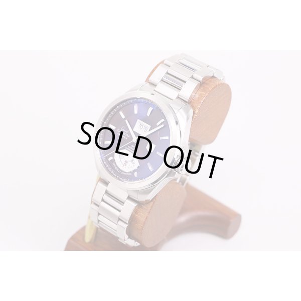 タグホイヤー　グランドカレラＧＭＴ　ＷＡＶ５１１３　茶文字盤　サイド