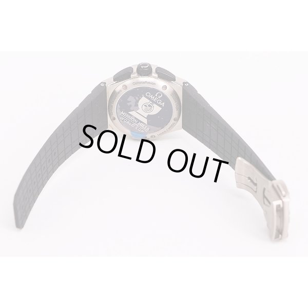 オメガ　コンステレーション　１２１．９２．４０　コーアクシャル黒文字盤　ラバーベルト状態(1)