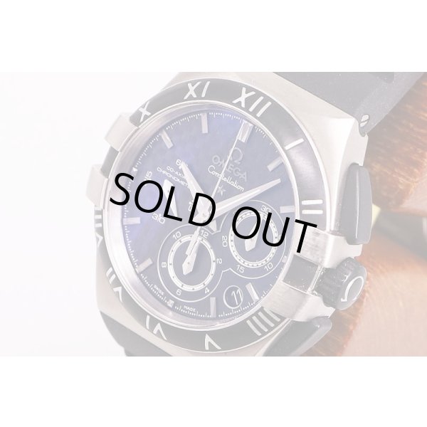 オメガ　コンステレーション　１２１．９２．４０　コーアクシャル黒文字盤　サイド拡大