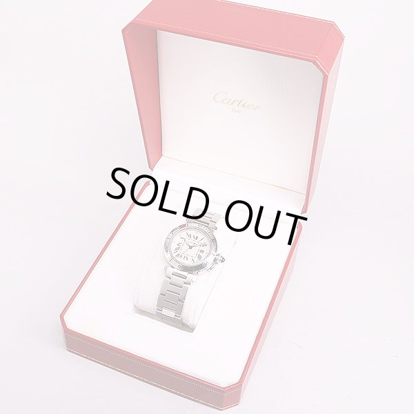 カルティエ　パシャＣ　初期型　アイボリー文字盤　箱