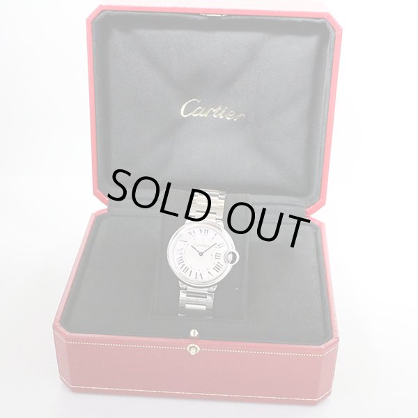 カルティエ　バロンブルーＭＭ　３００５　白文字盤　箱