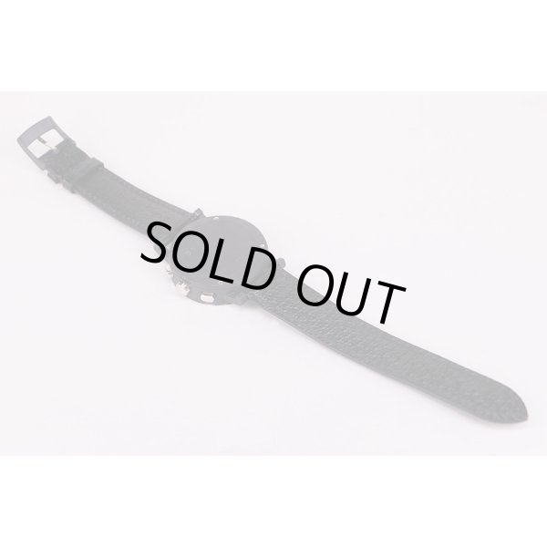 ブルガリ　カーボンゴールド　ＢＢ３８ＣＬＣＨ　黒文字盤　革ベルト状態　裏面