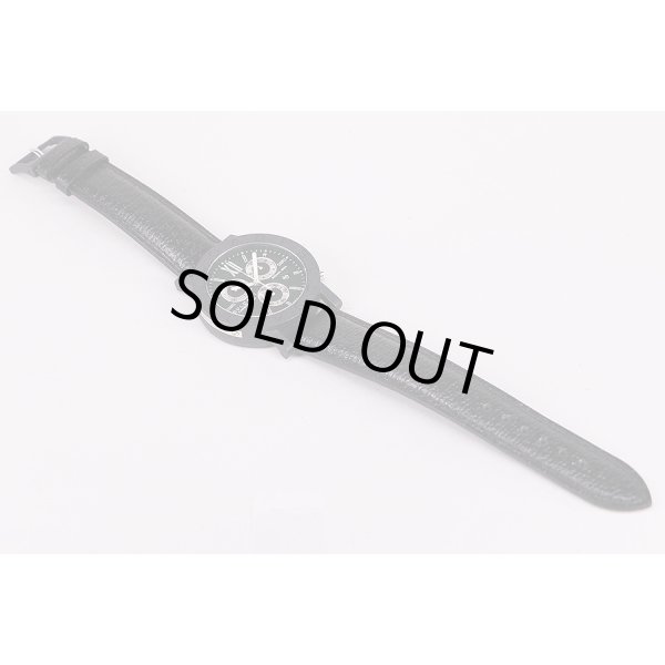 ブルガリ　カーボンゴールド　ＢＢ３８ＣＬＣＨ　黒文字盤　革ベルト状態　表面