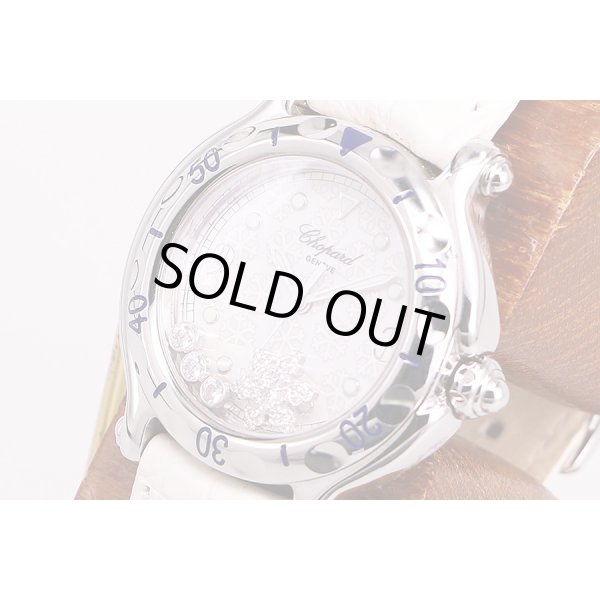 ショパール　ハッピースポーツ　２４／８９４６　スノーフレーク　白雪結晶文字盤　サイド拡大