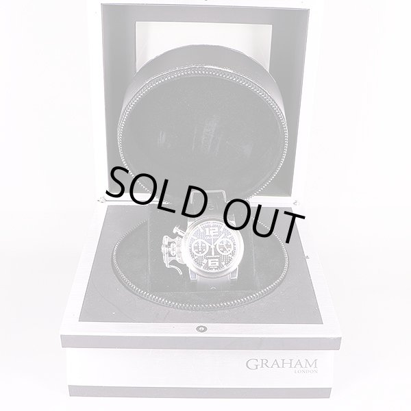 グラハム　クロノファイターＲＡＣ　ブラックショック２ＣＲＢＳ　黒文字盤　箱