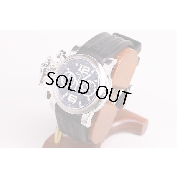 グラハム　クロノファイターＲＡＣ　ブラックショック２ＣＲＢＳ　黒文字盤　サイド