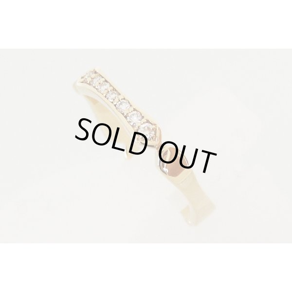 K18 ダイアイリリング 0.10ct 2.40g　サイド