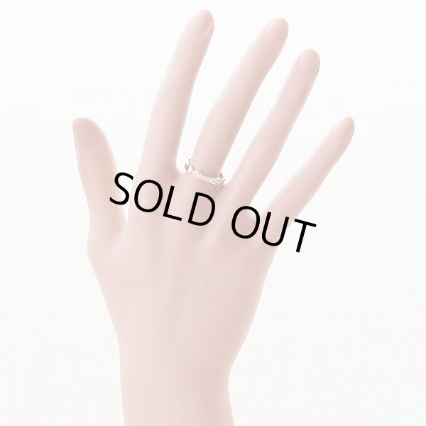 K18 ダイアイリリング 0.10ct 2.40g　装着イメージ