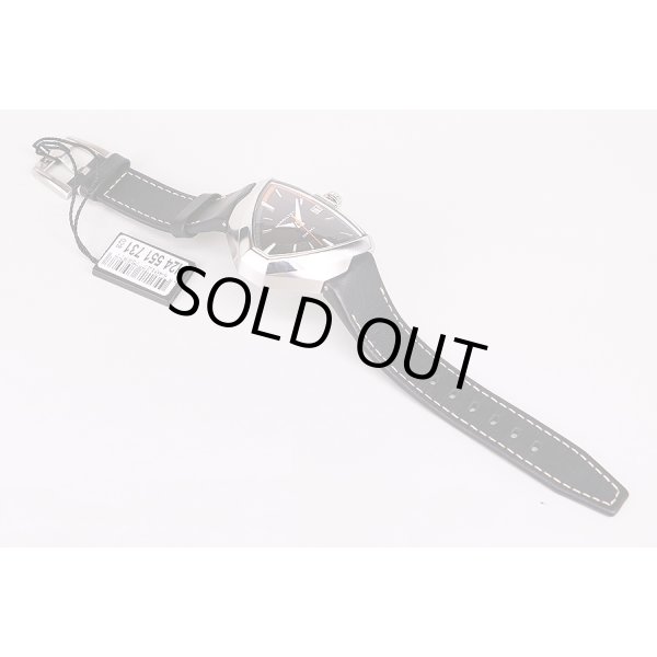 ハミルトン　ベンチュラ　エルビス８０　Ｈ２４５５１０　黒文字盤　革ベルト状態