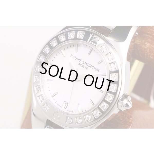 ボーム＆メルシー　リネア　Ｎｏ５５１１２２８　シェル文字盤　Ｄベゼル　サイド拡大