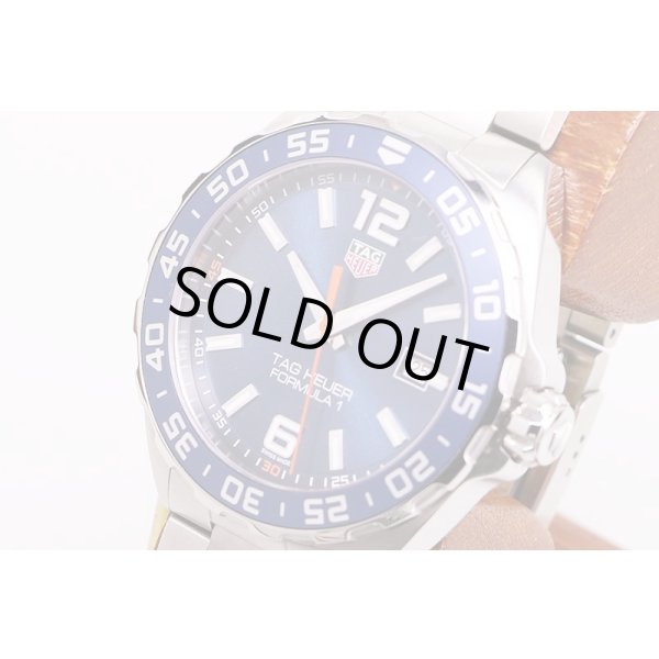 タグホイヤー　フォーミュラー１　ＷＡＺ１０１０　青文字盤　サイド拡大