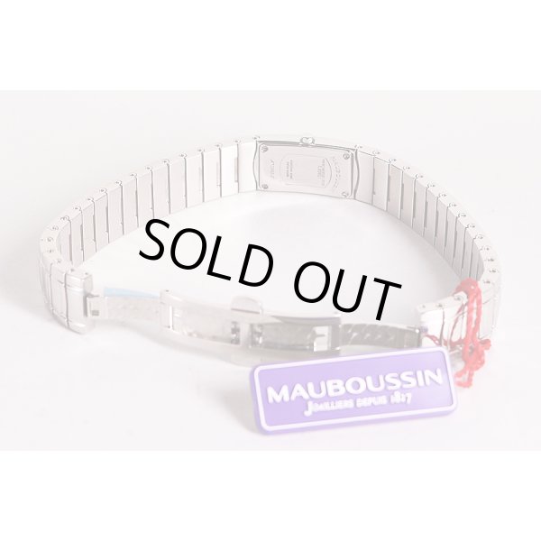 モーブッサン　Ｒ６８６０１　白文字盤　Ｄベゼル　ブレス