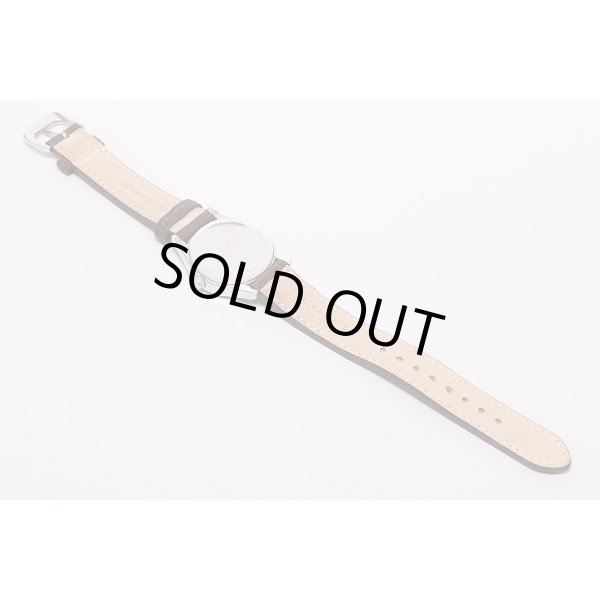 コーチ　ＣＡ９６．７．１４　銀ロゴ文字盤　革ベルト状態裏面