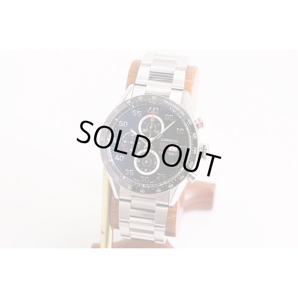 タグホイヤー　カレラ　クロノ　ＣＡＬ１８８７　ＣＡＲ２Ａ１０　紺文字盤　サイド