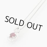 画像: PT850/900　ルビーダイアイリペンダントネックレス　0.28ct 0.06ct 2.50g