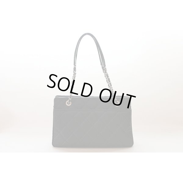 シャネル　チェーンショルダーバック ブラック／SIV金具　裏面