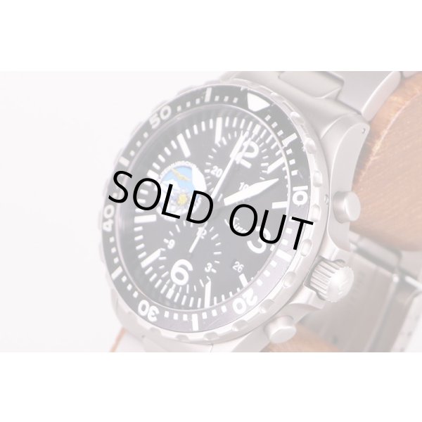 ジン　７５７Ｐ　クロノグラフ　黒文字盤　フリーガースタッフル限定　サイド拡大