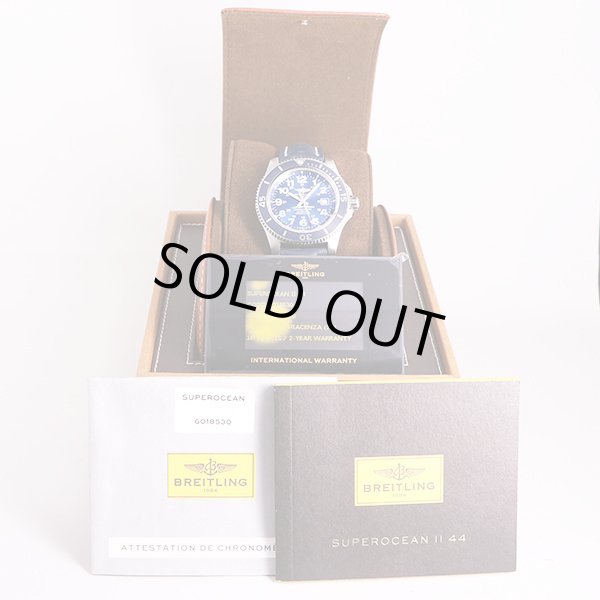 ブライトリング　スーパーオーシャン４４　Ａ１７３９２　青文字盤　箱・保証書