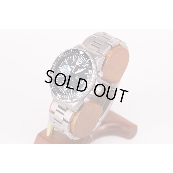 ジン　７５７Ｐ　クロノグラフ　黒文字盤　フリーガースタッフル限定　サイド