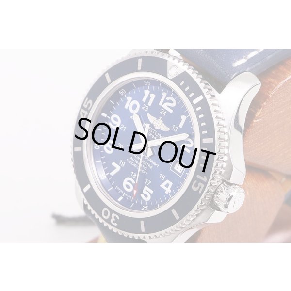 ブライトリング　スーパーオーシャン４４　Ａ１７３９２　青文字盤　サイド拡大