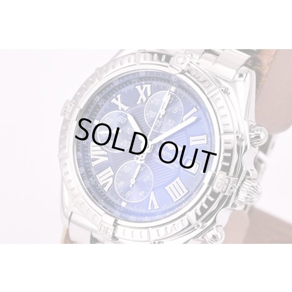 ブライトリング　クロスウインド　Ａ１３３５５　青文字盤　サイド拡大