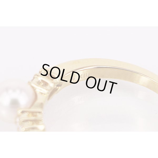 ミキモト　K18 パールダイアイリリング 5.50mm 3.50g　刻印