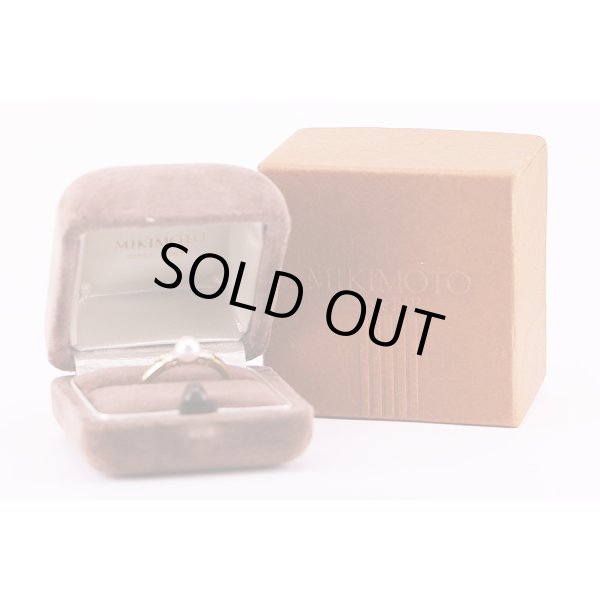 ミキモト　K18 パールダイアイリリング 5.50mm 3.50g　箱