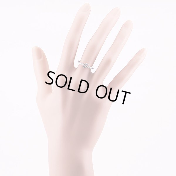 ヴァンドーム　PT950 ダイアイリリング 0.36ct 2.60g　装着イメージ