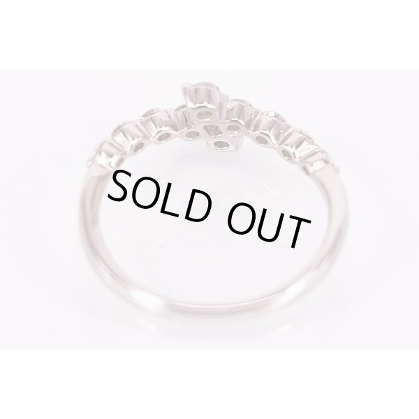 ヴァンドーム　PT950 ダイアイリリング 0.36ct 2.60g　内側