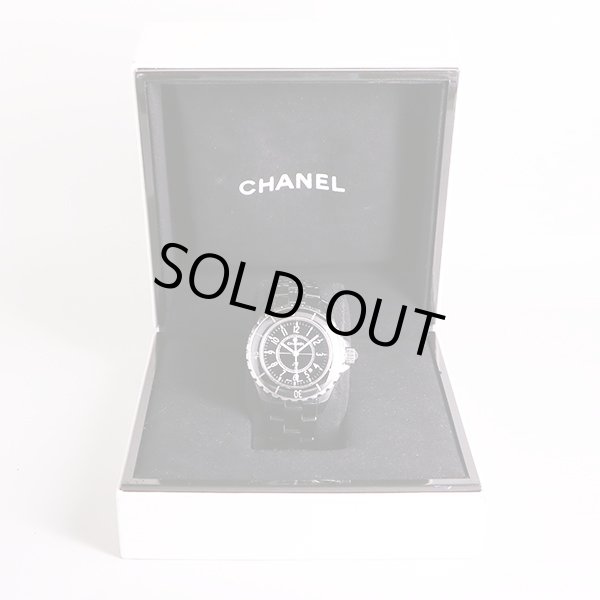シャネル　Ｊ１２　Ｈ０６８２　黒文字盤　箱