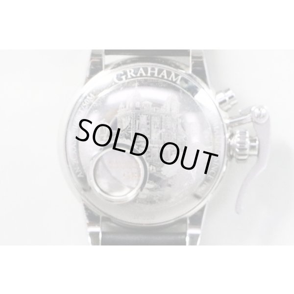 グラハム　クロノファイター１６９５　ＡＸ－２ＣＸＡＳ　銀文字盤　裏面拡大(2)