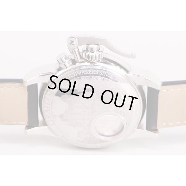 グラハム　クロノファイター１６９５　ＡＸ－２ＣＸＡＳ　銀文字盤　裏面拡大(1)