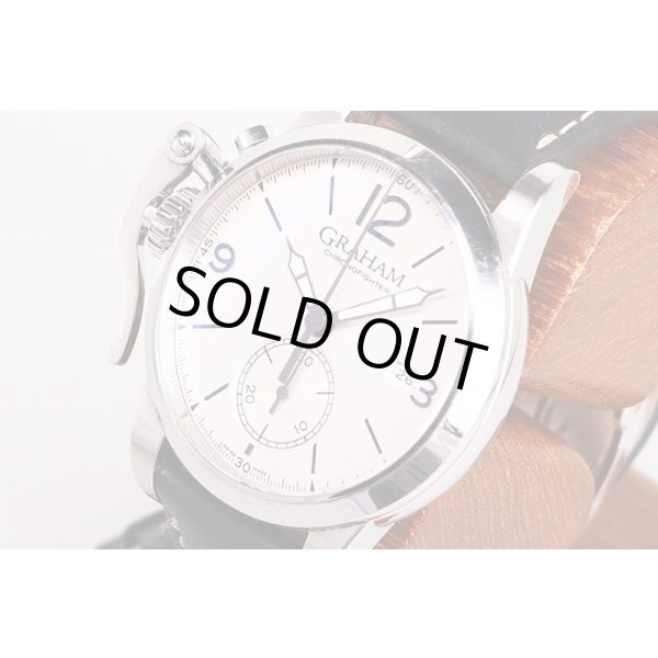 グラハム　クロノファイター１６９５　ＡＸ－２ＣＸＡＳ　銀文字盤　サイド拡大(1)