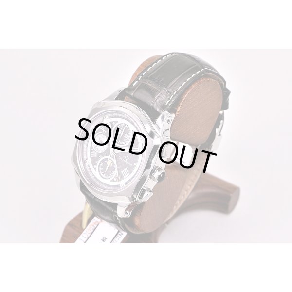 ビジュモントレ　６８１０　３カレンダー　ムーンフェイスクロノ　黒文字盤　サイド