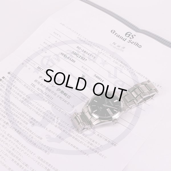 セイコー　グランドセイコー　ＳＢＧＴ０３７　９Ｆ８３－０ＡＨ０　黒文字盤　保証書
