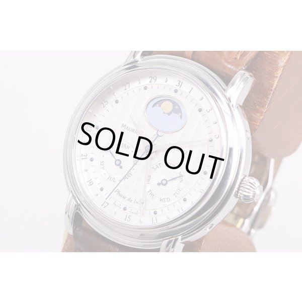 モーリス・ラクロア　マスターピースＭＰ６１３８　ムーンフェイス　銀文字盤（一部シェル）　サイド拡大