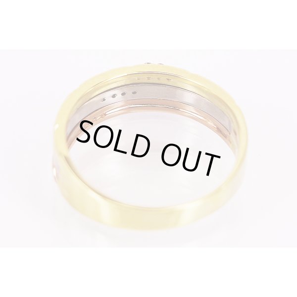 K18/PT900 ダイアイリリング 0.10ct 5.00g　内側